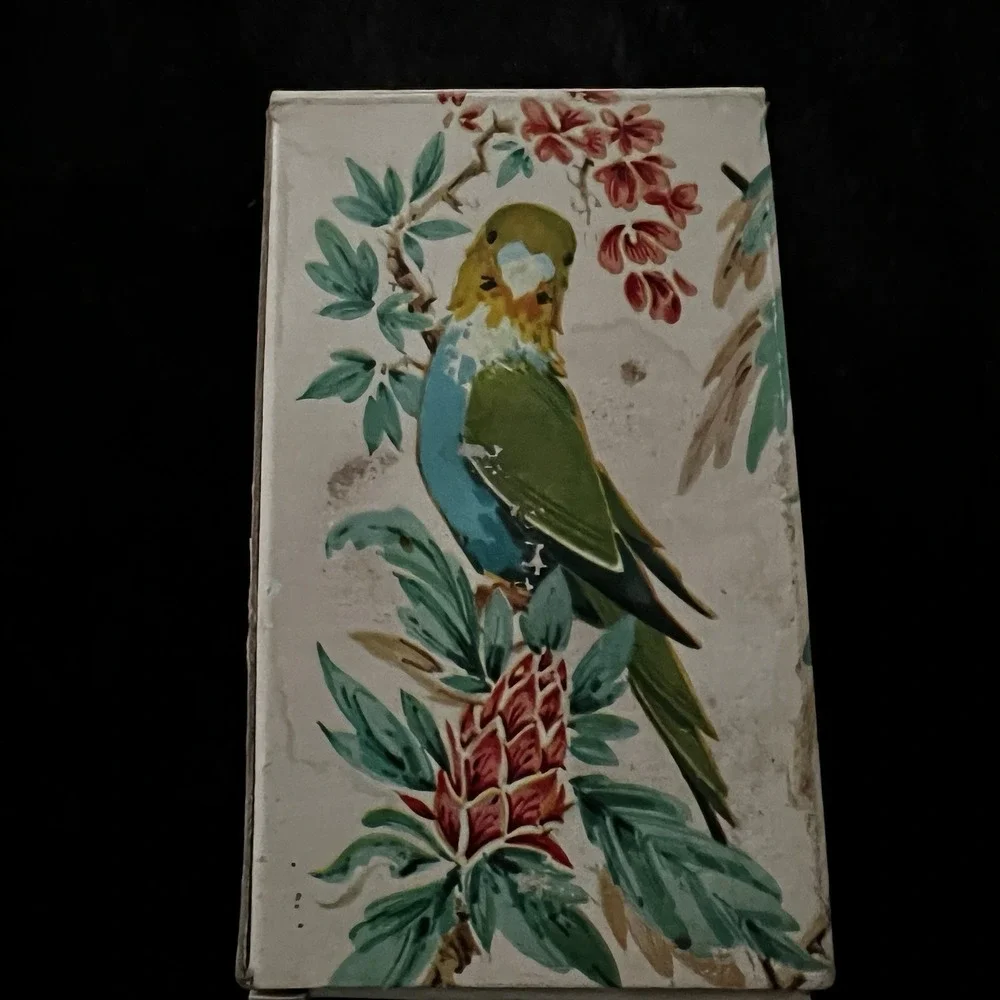 Avon Vintage 70's ISLAND PARAKEET Cologne 1.5 oz Bird Moonwind w Box NOS